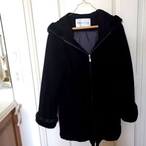 Black dressy car coat
